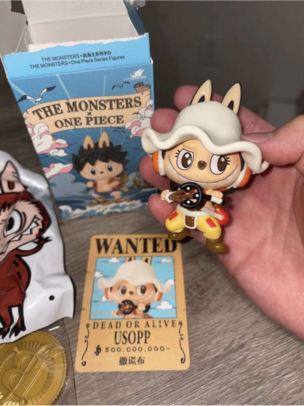 AUTHENTIC POP MART The Monsters x One Piece Labubu Series Figures - Usopp